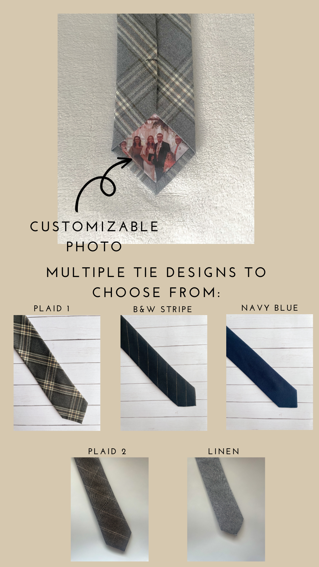 Custom Photo Tie